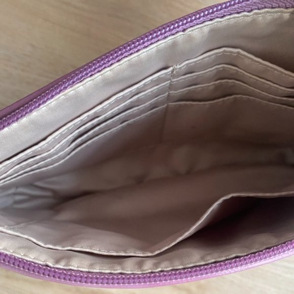 Coach Lavender Large Wristlet with Classic C Print - Picture 4 of 4